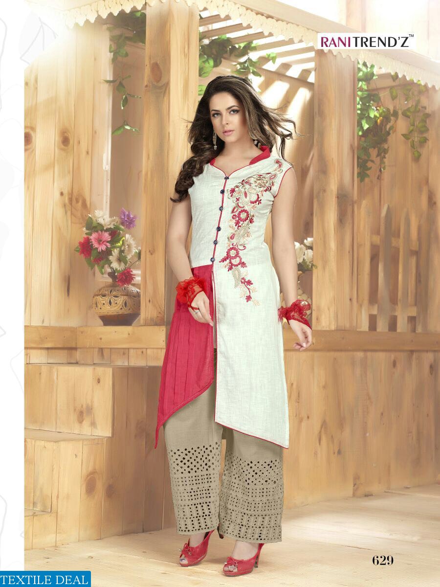 Rani Trendz Lime lite Wholesale Ready made Top n plazzo